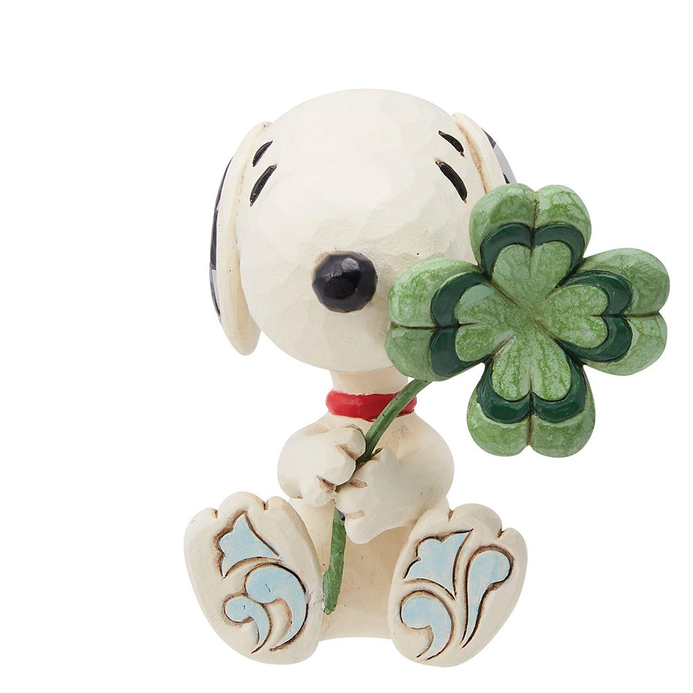 Peanuts Snoopy with Clover Mini Figurine 6014341 by Jim Shore