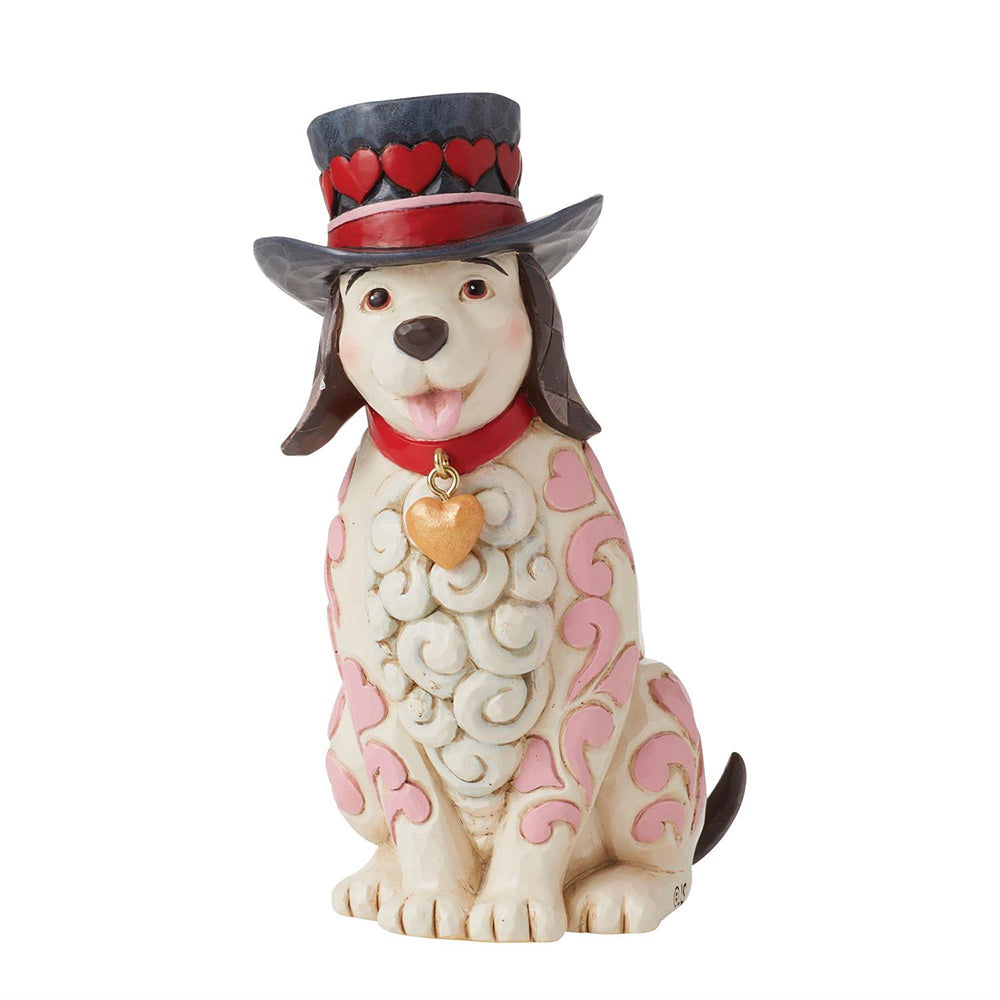 Love Themed Dog with Top Hat Figurine 6014381 by Jim Shore