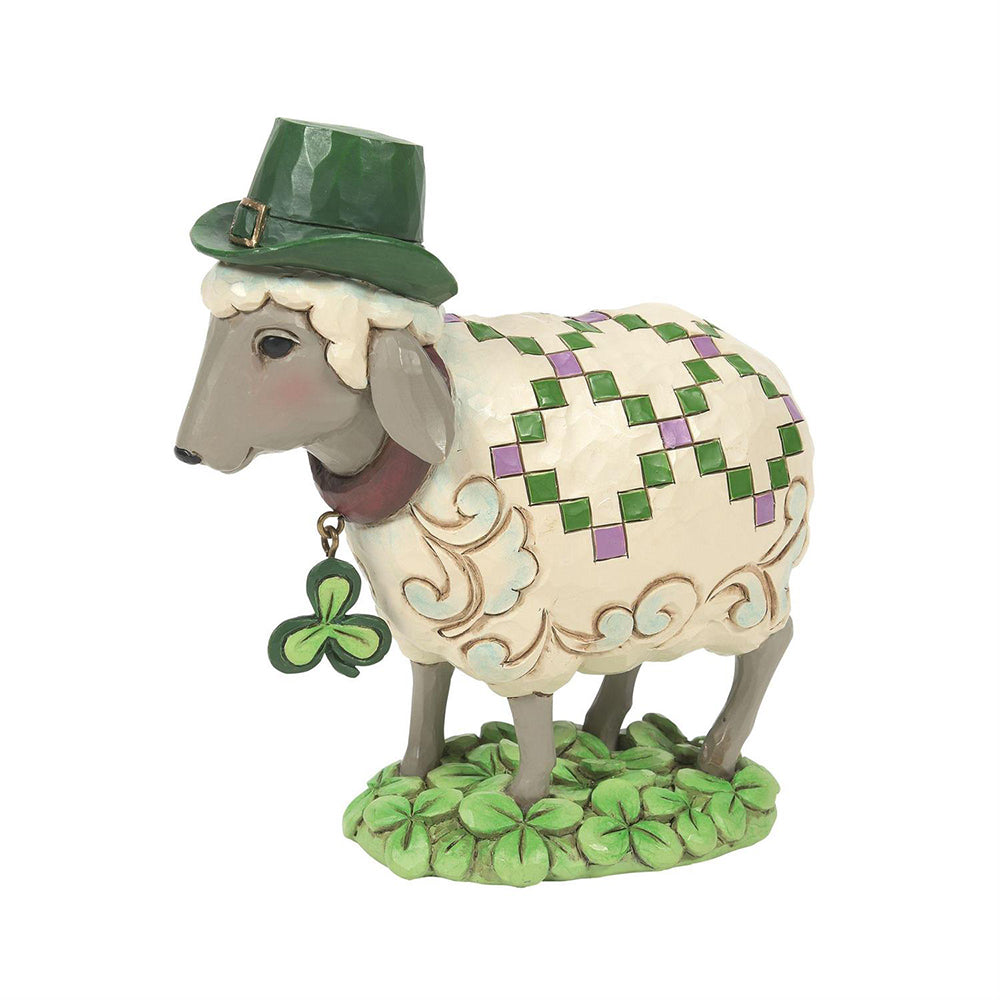 Irish Sheep in Clover Patch Figurine 6014386 by Jim Shore