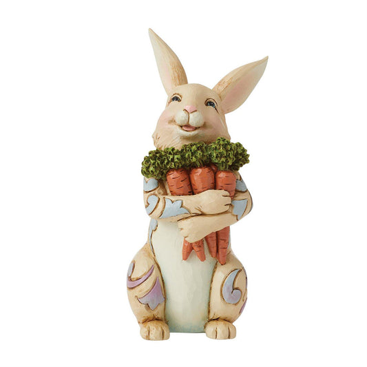Jim Shore Bunny with Carrots Pint  Easter Collection Figurine 6014392
