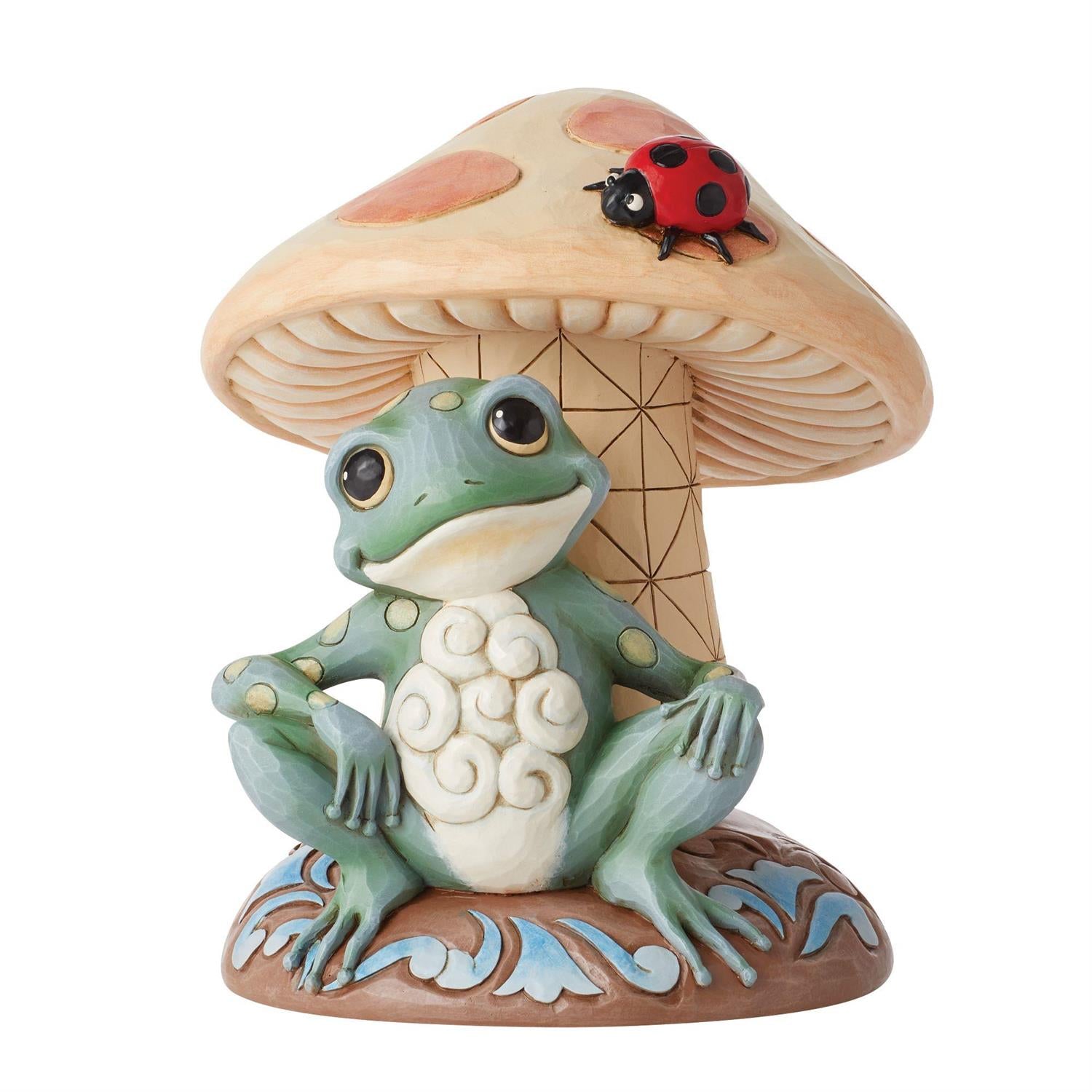 Frog Leaning on Mushroom Figurine 6014429 by Jim Shore