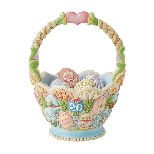 Jim Shore 20th Annual Easter Basket Figurine 6014433