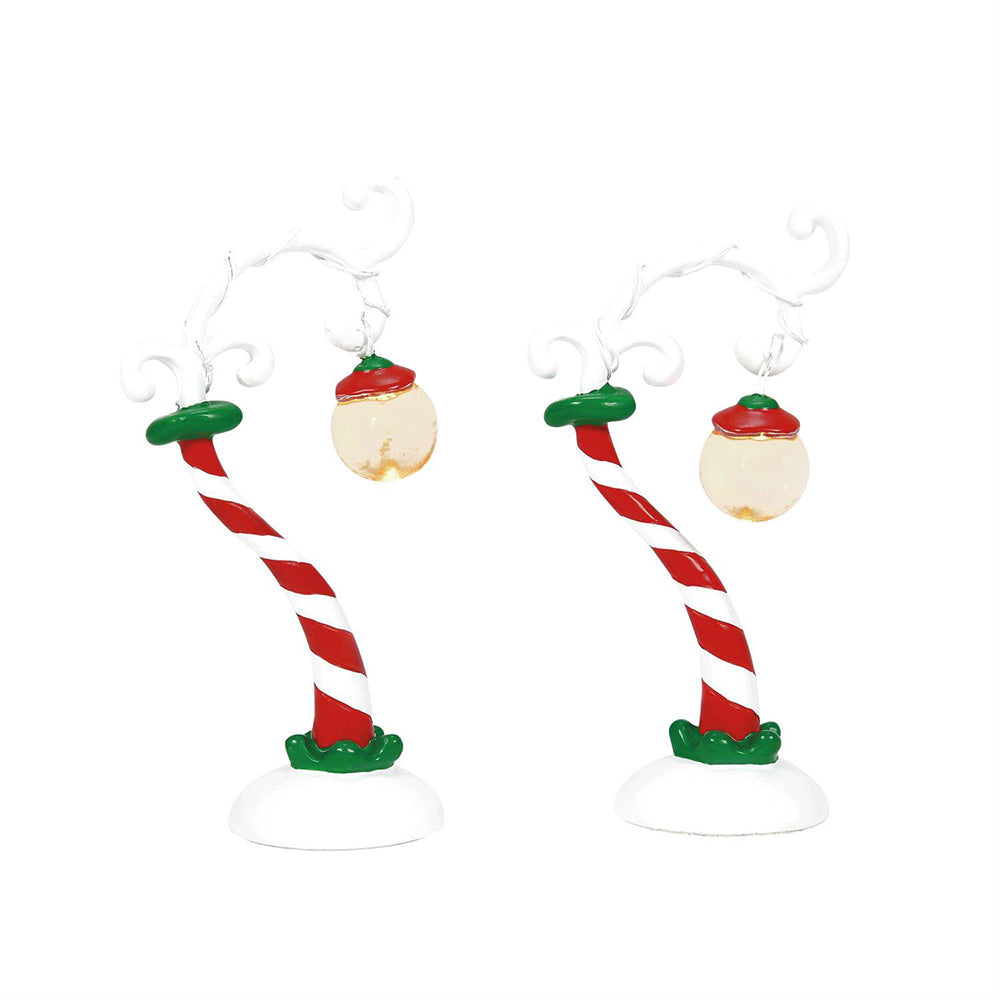 Department 56 The Grinch Streetlights - Set of Two, 6014705