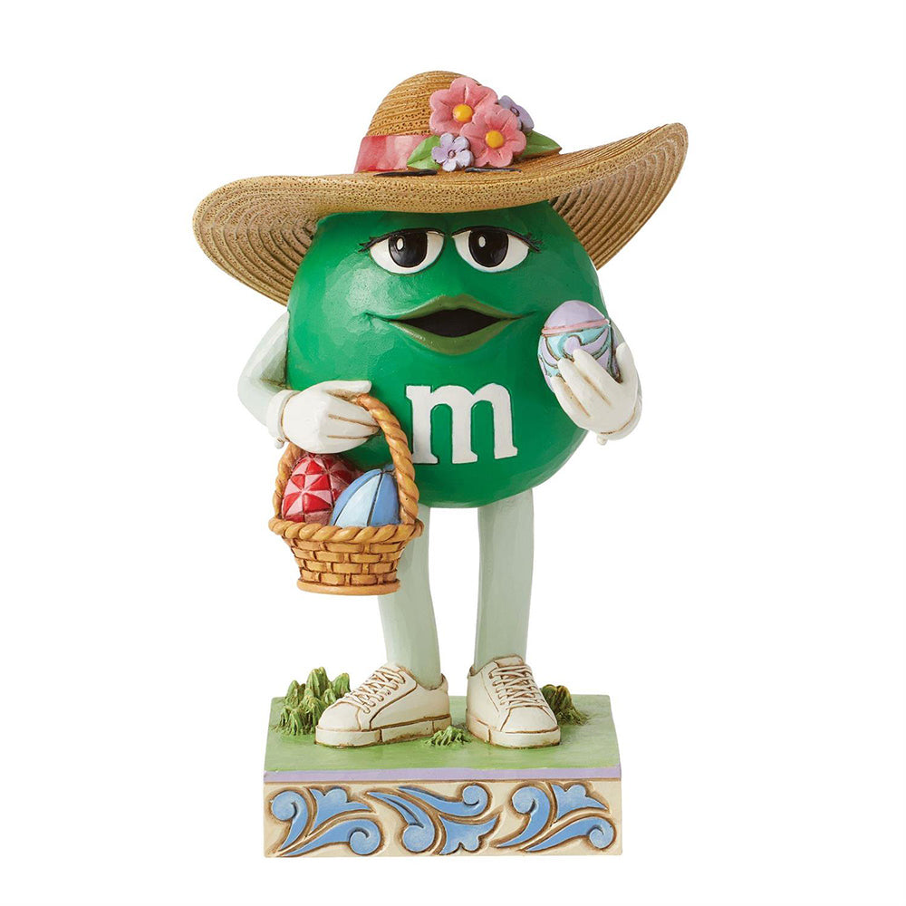 M&M'S Green Character with Basket Figurine 6014810 by Jim Shore