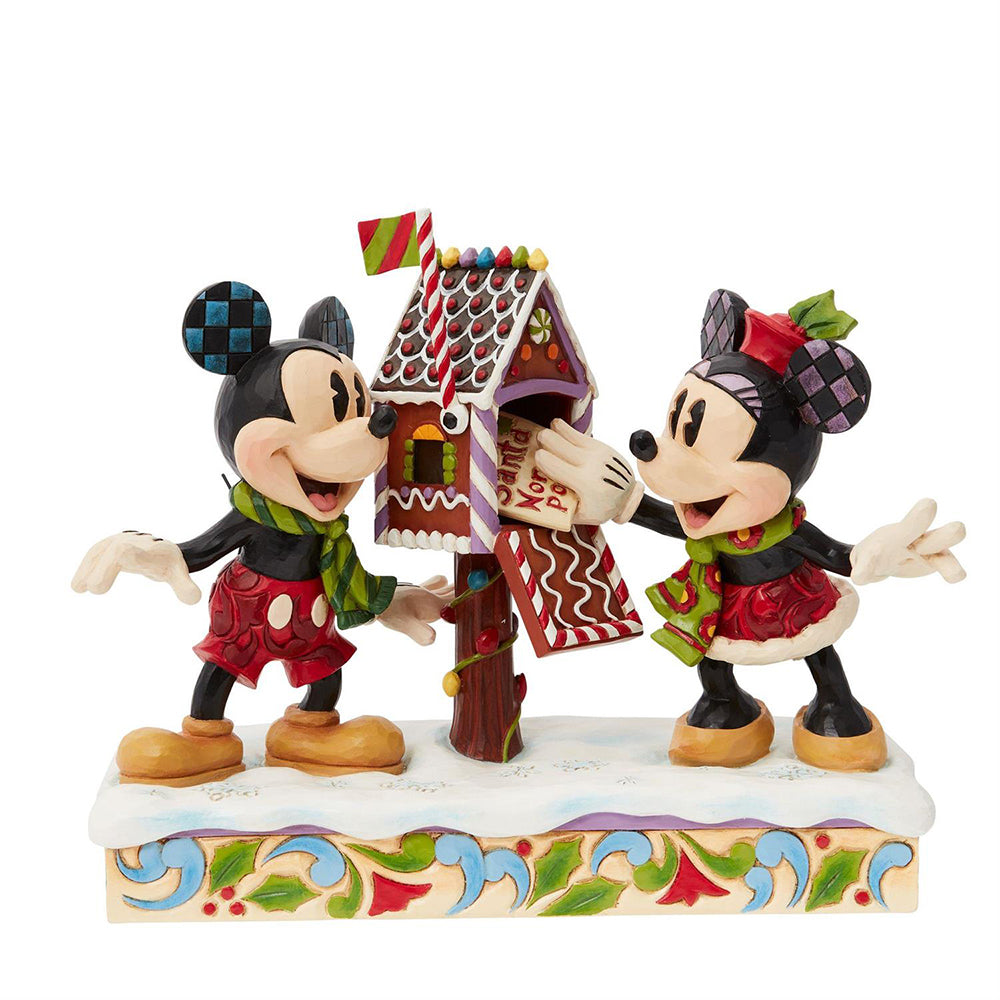 Jim Shore Disney Mickey and Minnie Letters Figurine 6015001