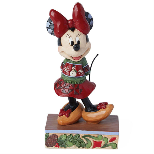 Disney's Minnie in Christmas Sweater Figurine 6015003 by Jim Shore