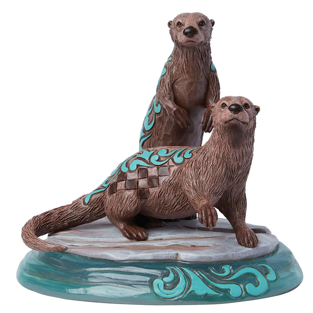 Jim Shore River Otter Pair Figurine 6015049