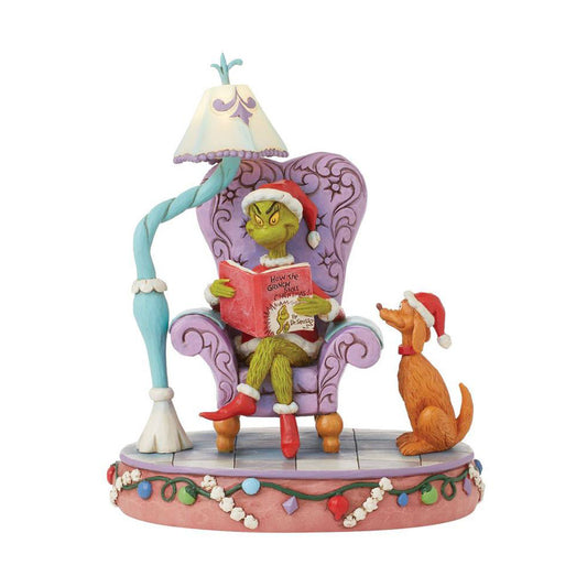 Grinch in Chair with Lamp Figurine 6015213 by Jim Shore