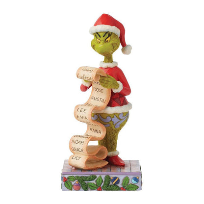 Jim Shore Grinch Naughty Nice List Figurine 6015217