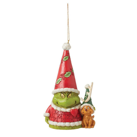 Grinch Gnome with Max Ornament 6015228 by Jim Shore