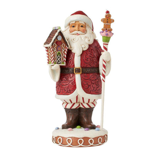 Gingerbread Santa Staff Figurine 6015410 by Jim Shore