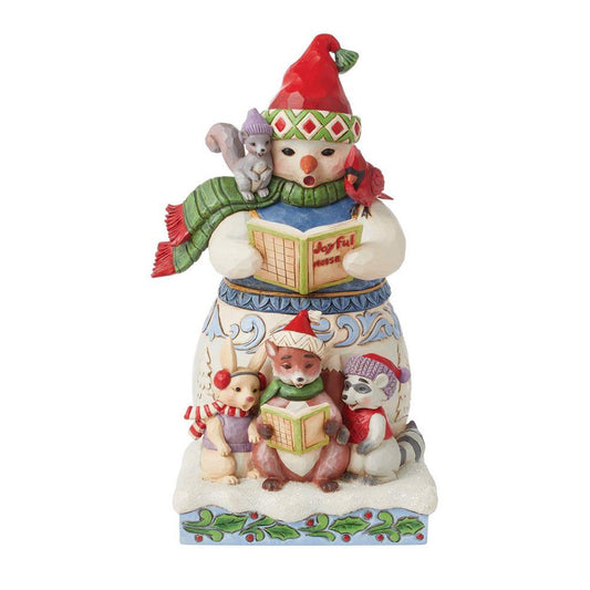 Snowman and Animals Caroling Figurine 6015455 by Jim Shore