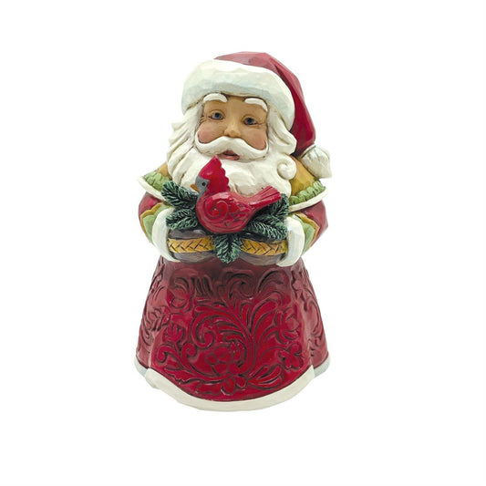 Jim Shore Mini Santa with Cardinal Mini Figurine 6015466