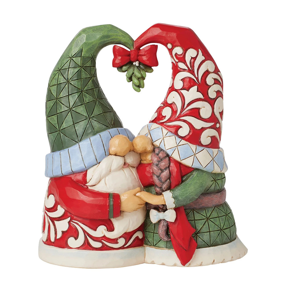 Gnomes Mistletoe Couple Figurine 6015471 by Jim Shore