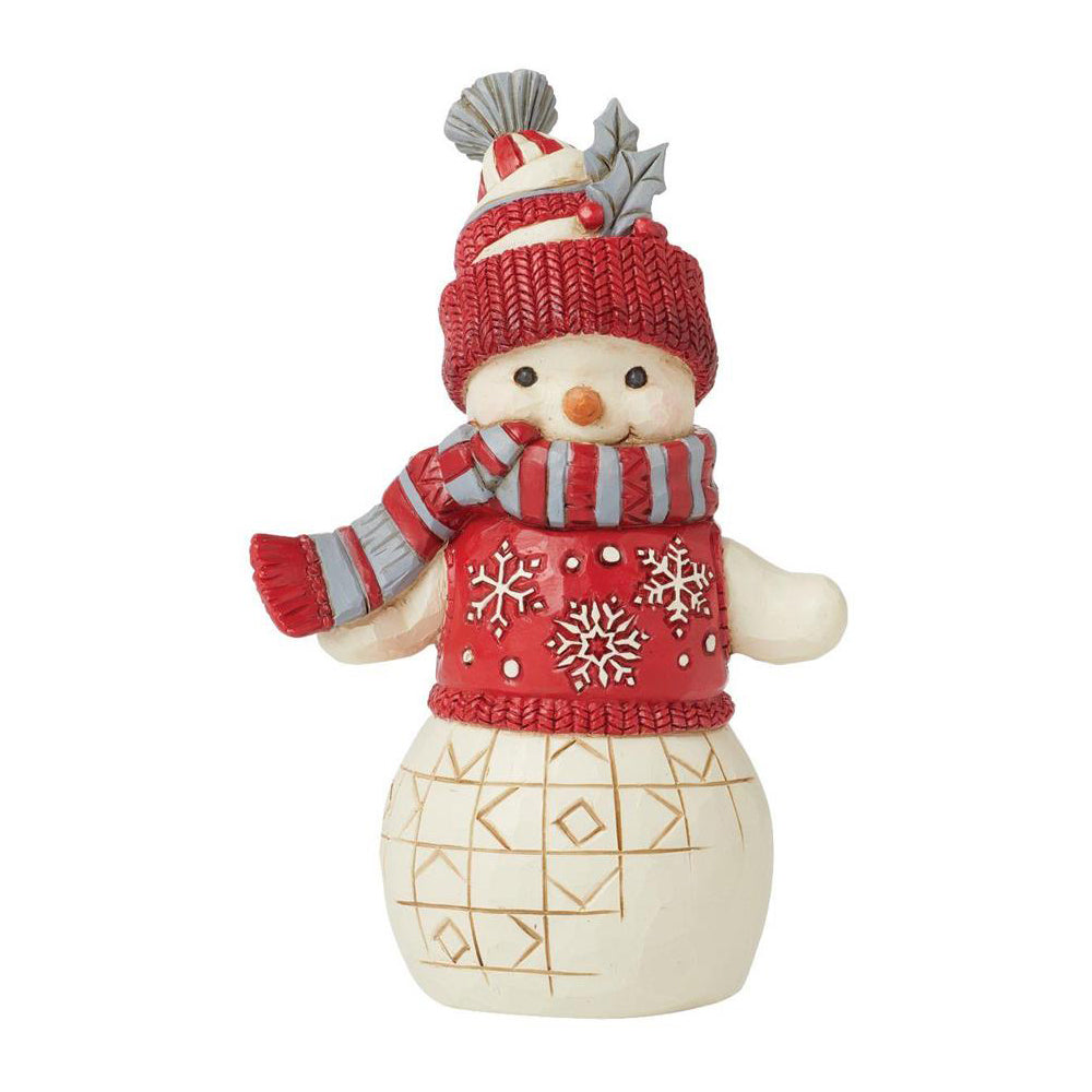 Nordic Noel Snowman with Hat Figurine 6015484 by Jim Shore