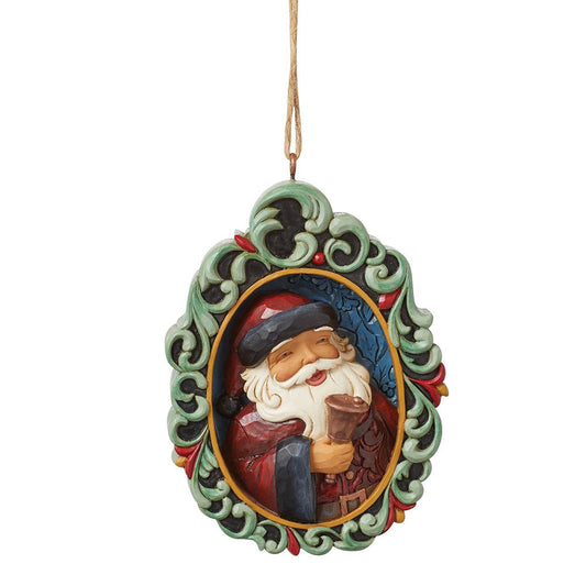 Jim Shore Holiday Manor Santa Ornament 6015493