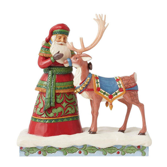 Santa Standing with Reindeer Figurine 6015498 by Jim Shore