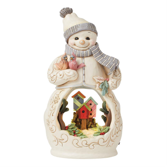 Jim Shore Snowman with Open Scene LED Figurine 6015514