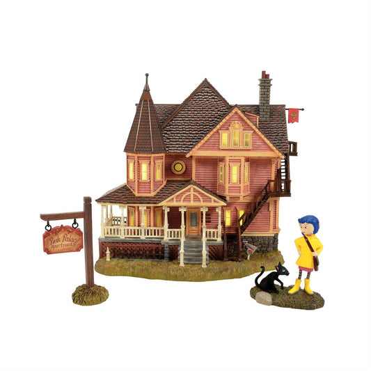 Department 56 Coraline Pink Palace Apartments 6015607