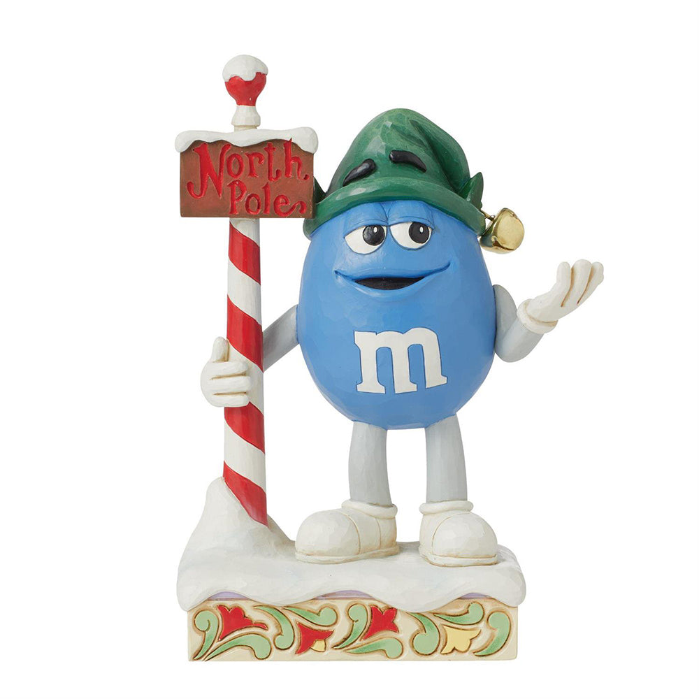 M&M'S Blue Character Elf Figurine 6015681 by Jim Shore