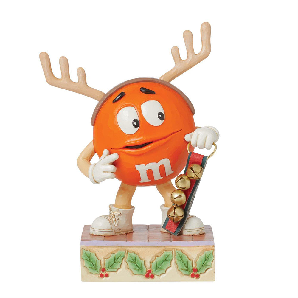 M&M'S Orange Character Reindeer Figurine 6015682 by Jim Shore