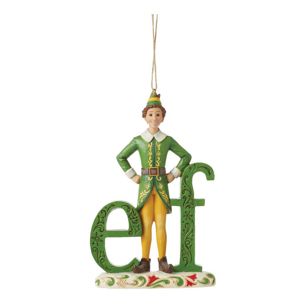 Buddy Elf Word Ornament 6015728 by Jim Shore