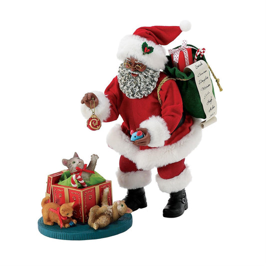 Department 56 Whiskering You Merry Christmas African American Figurine 6015860