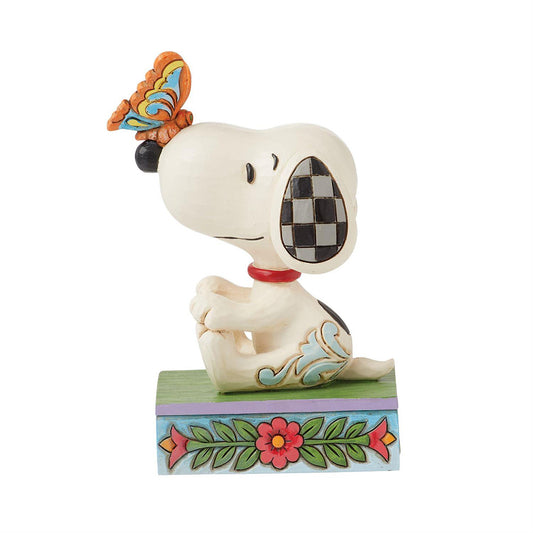 Peanuts Snoopy Butterfly on Nose Figurine 6016264 by Jim Shore