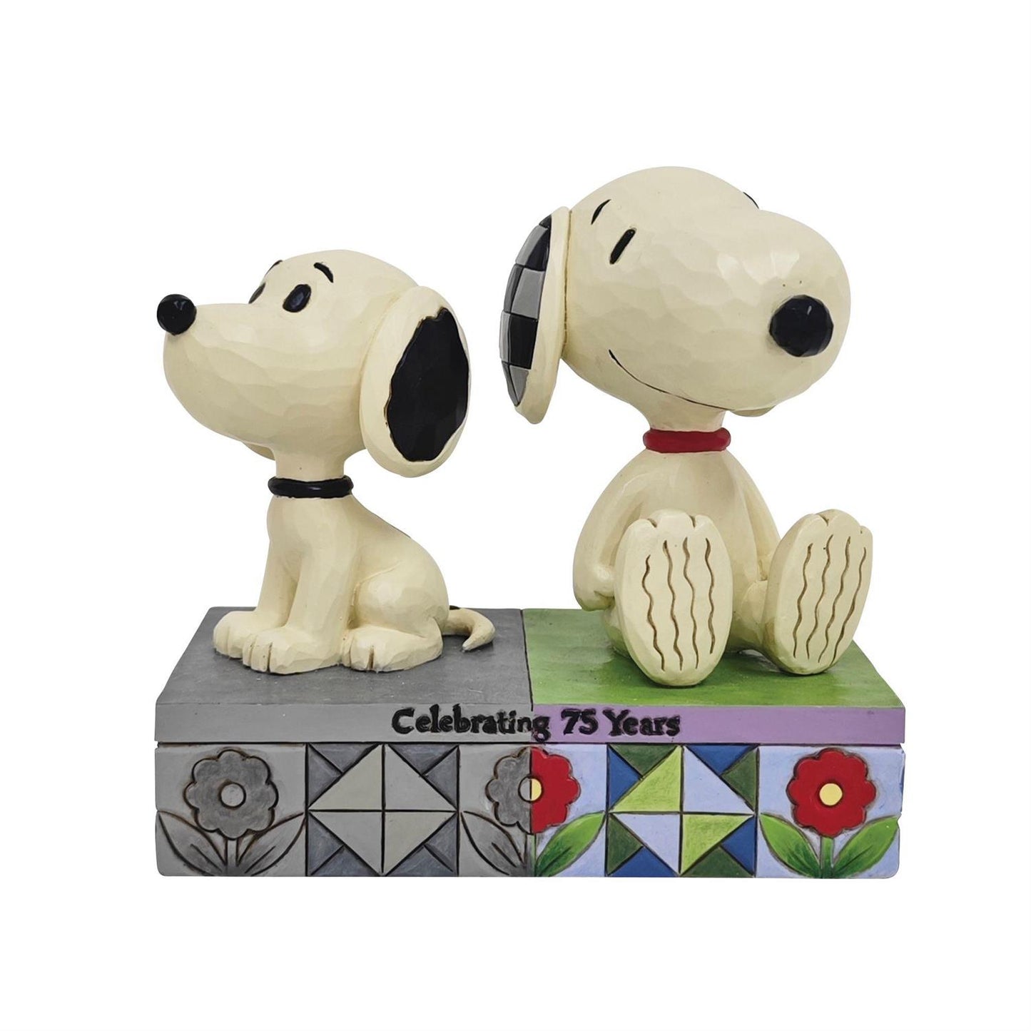 Jim Shore Peanuts 1950s Snoopy & Today's Snoopy Figurine 6016274