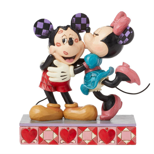 Jim Shore Disney's Mickey and Minnie Love Kisses Figurine 6016327
