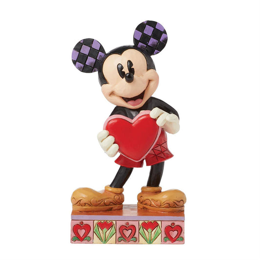 Disney's Mickey Heart Personalizable Figurine 6016329 by Jim Shore