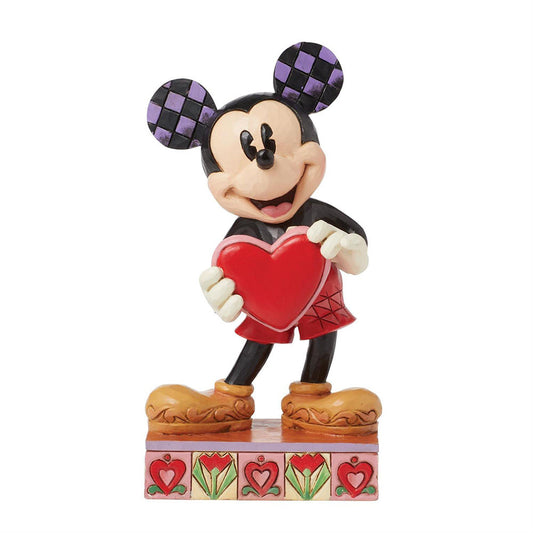 Jim Shore Disney's Mickey Heart Personalizable Figurine 6016329