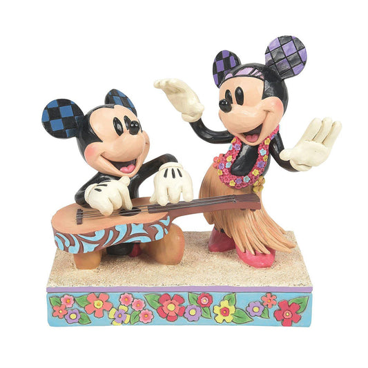 Jim Shore Disney's Mickey and Minnie Hawaii Figurine 6016330