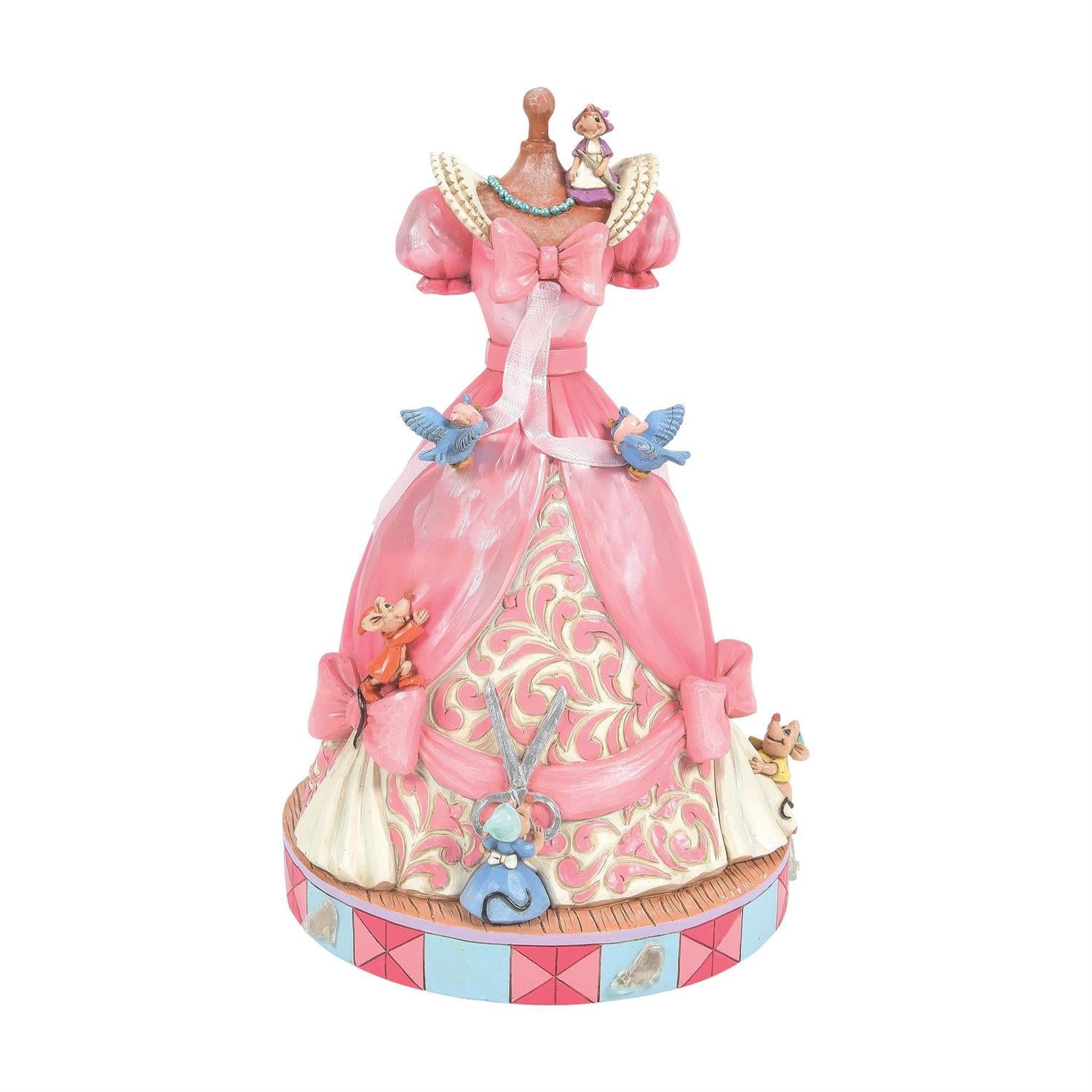 Jim Shore Disney's Cinderella's Pink Dress Music Figurine 6016340