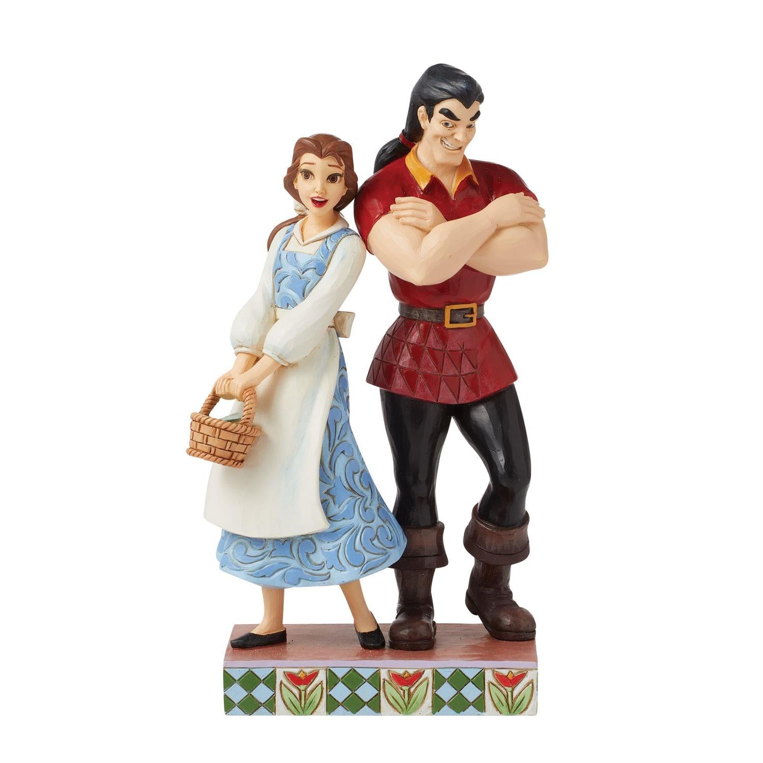 Jim Shore Disney's Gaston vs Belle Good vs Evil Figurine 6016342