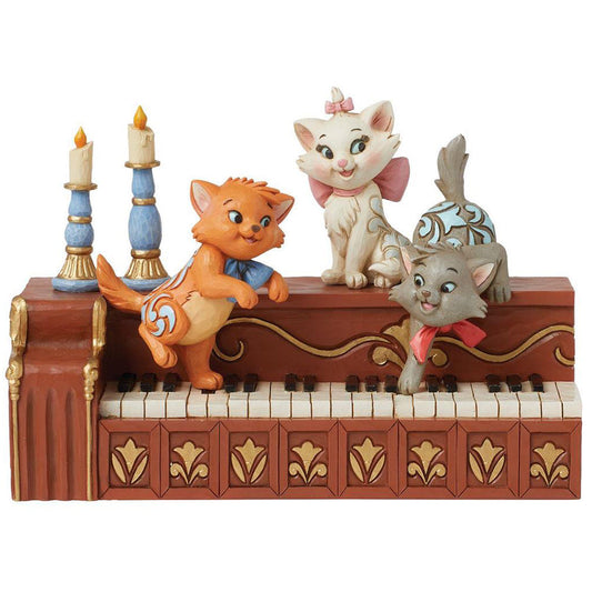 Jim Shore Disney's Aristocats Kittens Piano Figurine 6016349