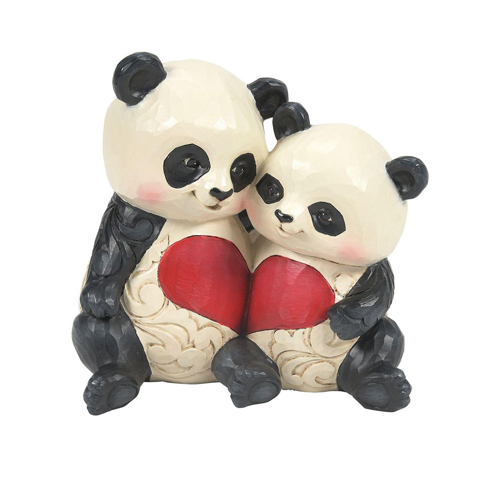 Panda Couple With Heart Figurine 6016360 by Jim Shore