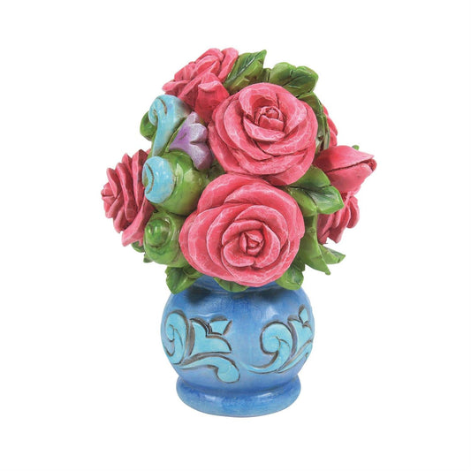 Jim Shore Rose Bouquet Mini Figurine 6016361