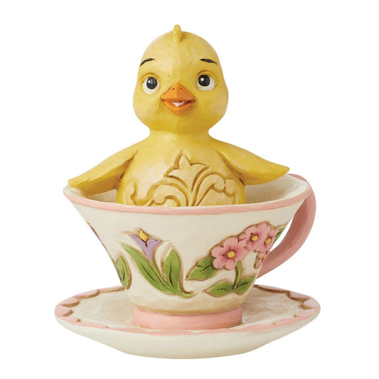Jim Shore Chick in Teacup Mini Figurine 6016367