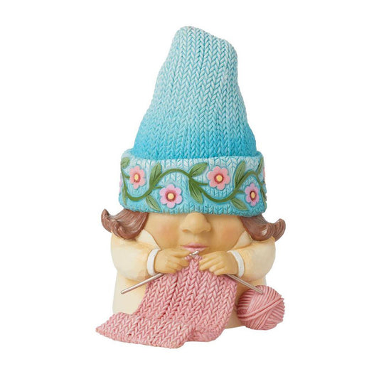 Jim Shore Knitting Hat Gnome Figurine 6016373