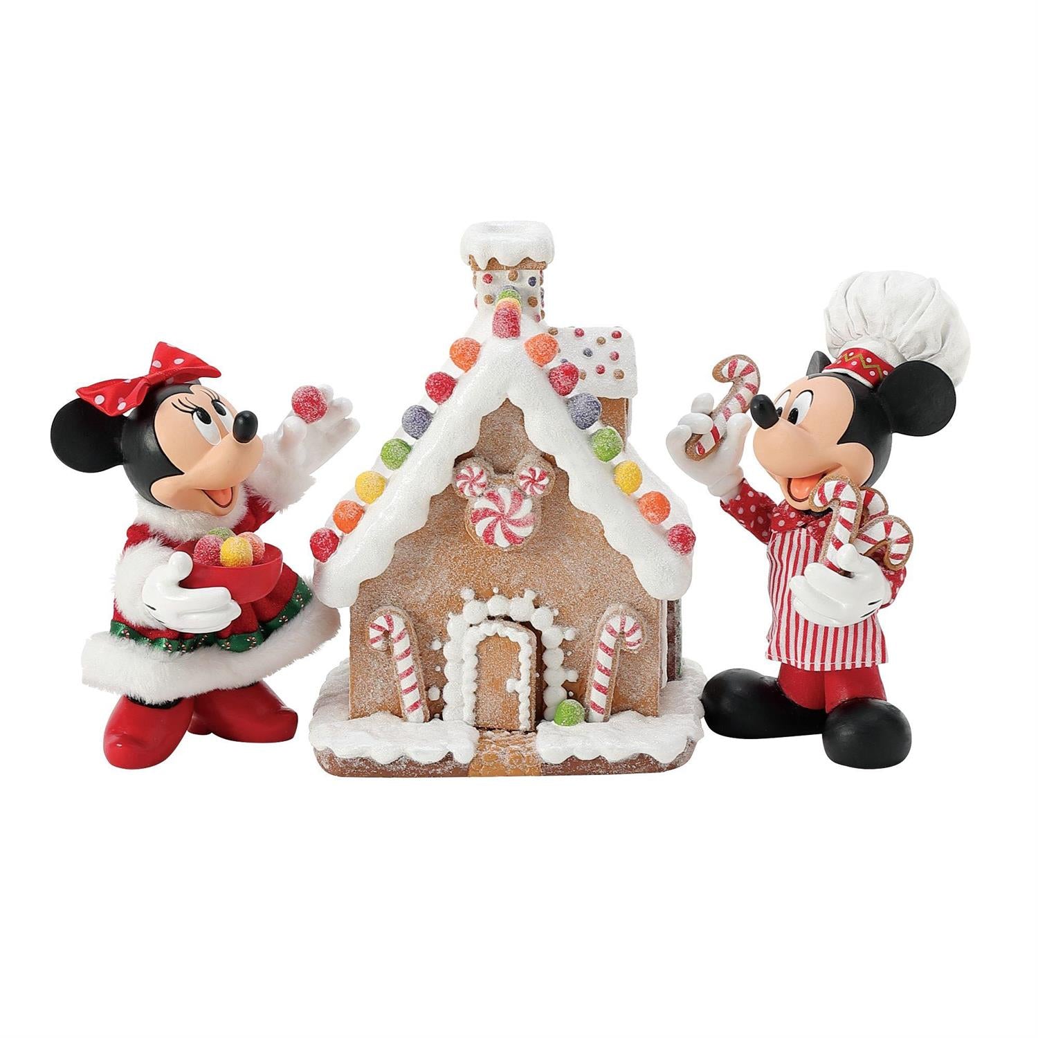 Department 56 Minnie & Mickey's Gingerbread House Figurine 6016447