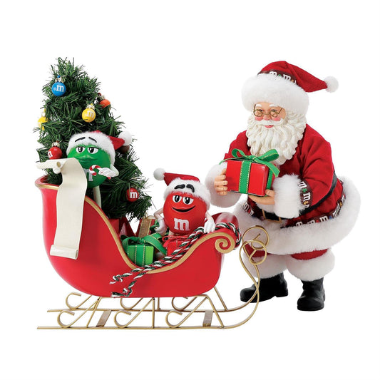 Department 56 M&M Sleigh Santa Figurine 6016481