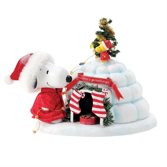 Department 56 Peanuts Snoopy's Puffer Igloo Figurine 6016485