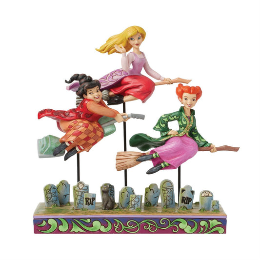 Jim Shore Disney's Hocus Pocus  Sanderson Sisters Flying Figurine 6016591