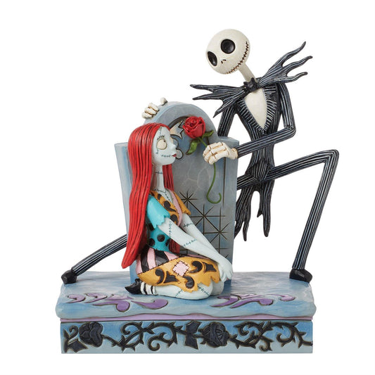 Jim Shore Disney's The Nightmare Before Christmas Jack and Sally Gravestone Figurine 6016594