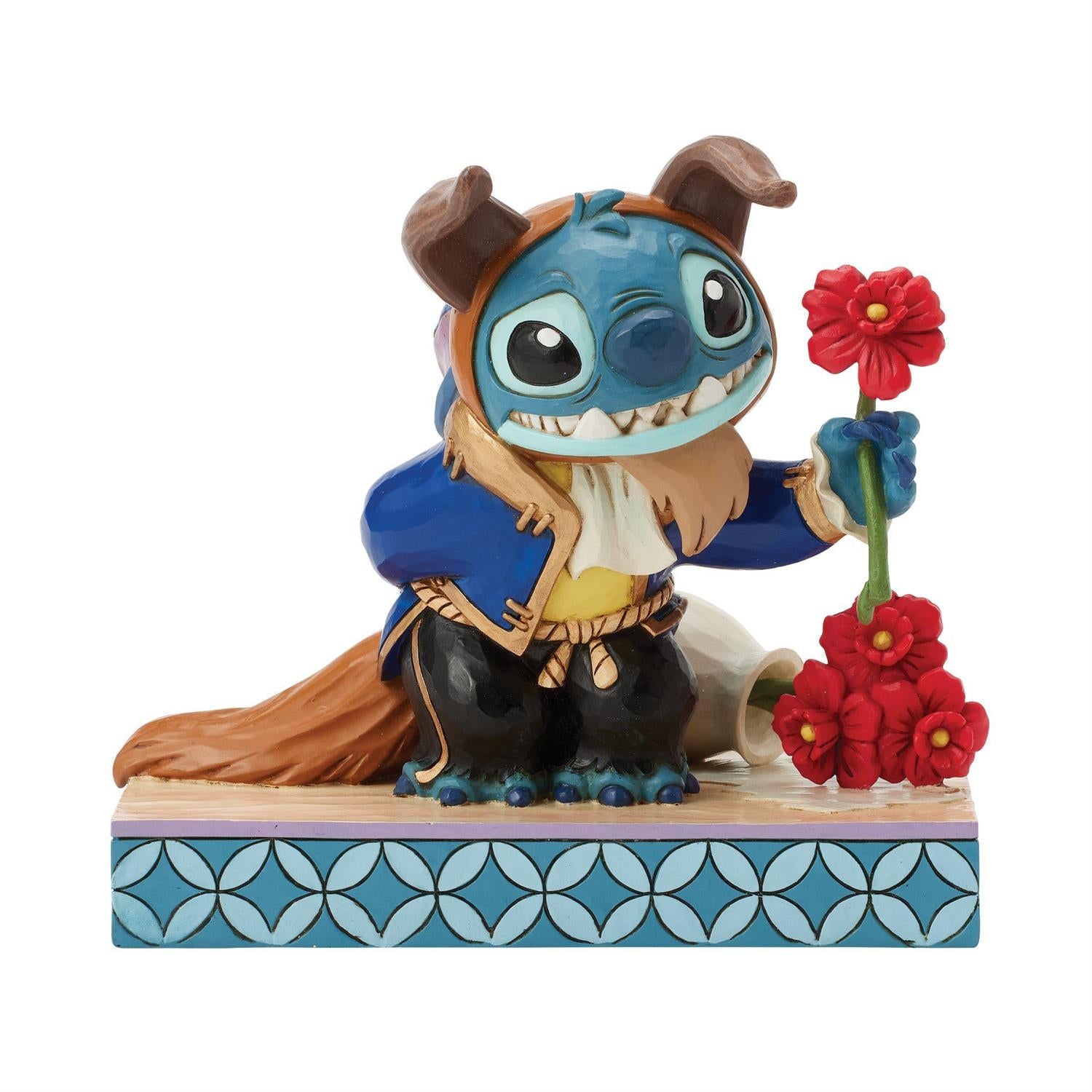 Jim Shore Stitch Dressed As Beast Figurine 6016598
