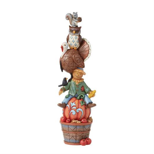 Jim Shore Harvest Critter Stack Figurine 6016631