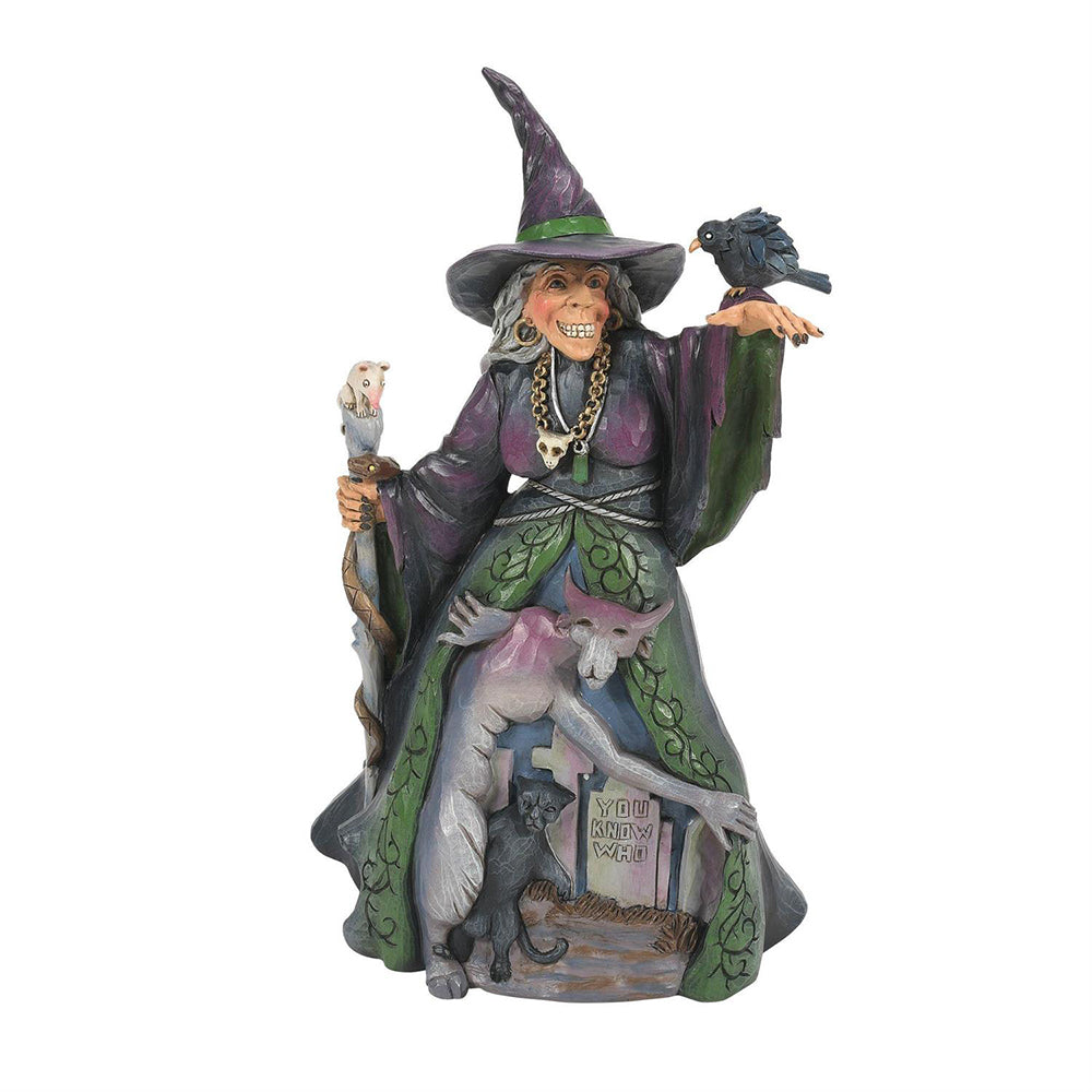 Jim Shore Evil Witch with Graveyard Figurine 6016637