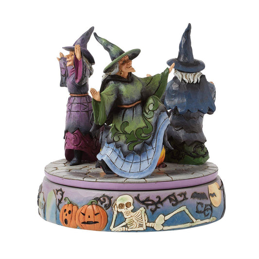 Jim Shore Witches Rotating Cauldron Figurine 6016640