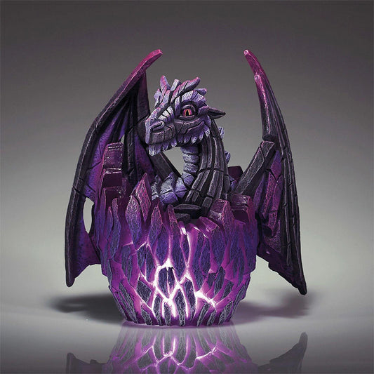 Lit Dragon Egg, Purple Figure Sculpture 6016669 by Edge Sculpture